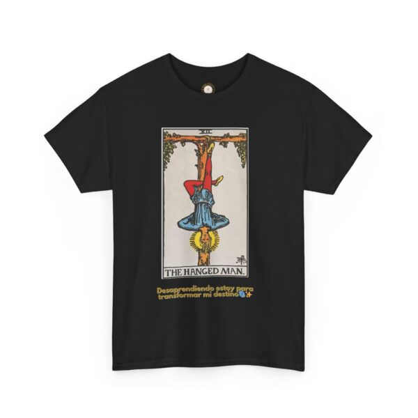 Tarot Rider Unisex Tee, The Hanged Men Shirt, Major Arcana Gift, Fun Camisa, Divertido, Tarot Lover Gift, Occult Clothing, Mystic T-Shirt, - Imagen 7