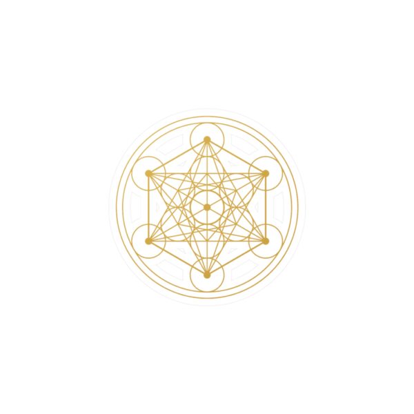 Sticker del Cubo de Metatrón: Portal de Geometría Sagrada y Energía Universal - Imagen 5