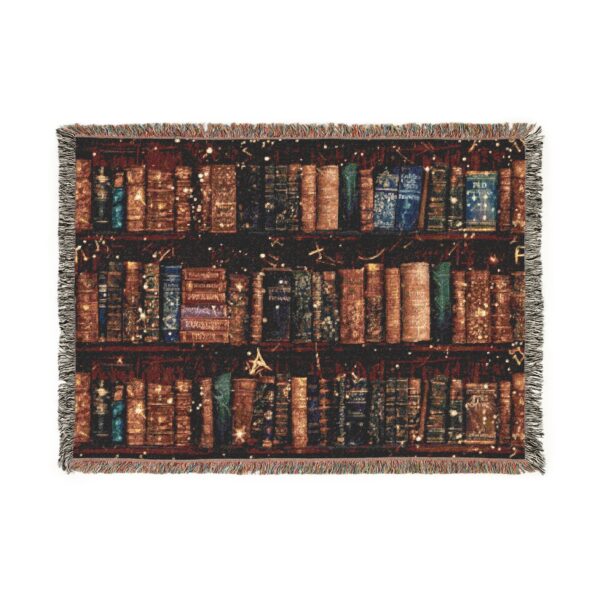 Magical Book Lover Throw Blanket - Bookish Woven Tapestry, Cozy Home Decor, Reading Nook Accessory, Literary Gift, Library Decor