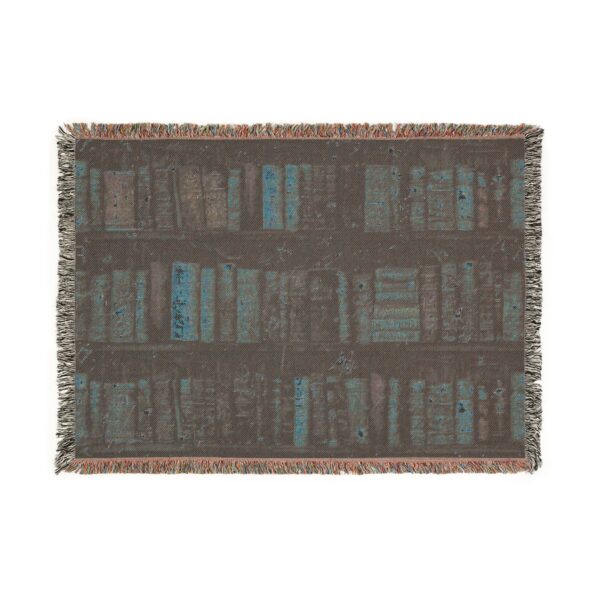 Magical Book Lover Throw Blanket - Bookish Woven Tapestry, Cozy Home Decor, Reading Nook Accessory, Literary Gift, Library Decor - Imagen 2