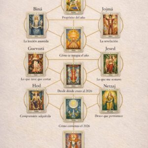 🌳 Tirada de Cierre y Apertura del Año Árbol de la Vida Tarot Thoth Arcanos Mayores