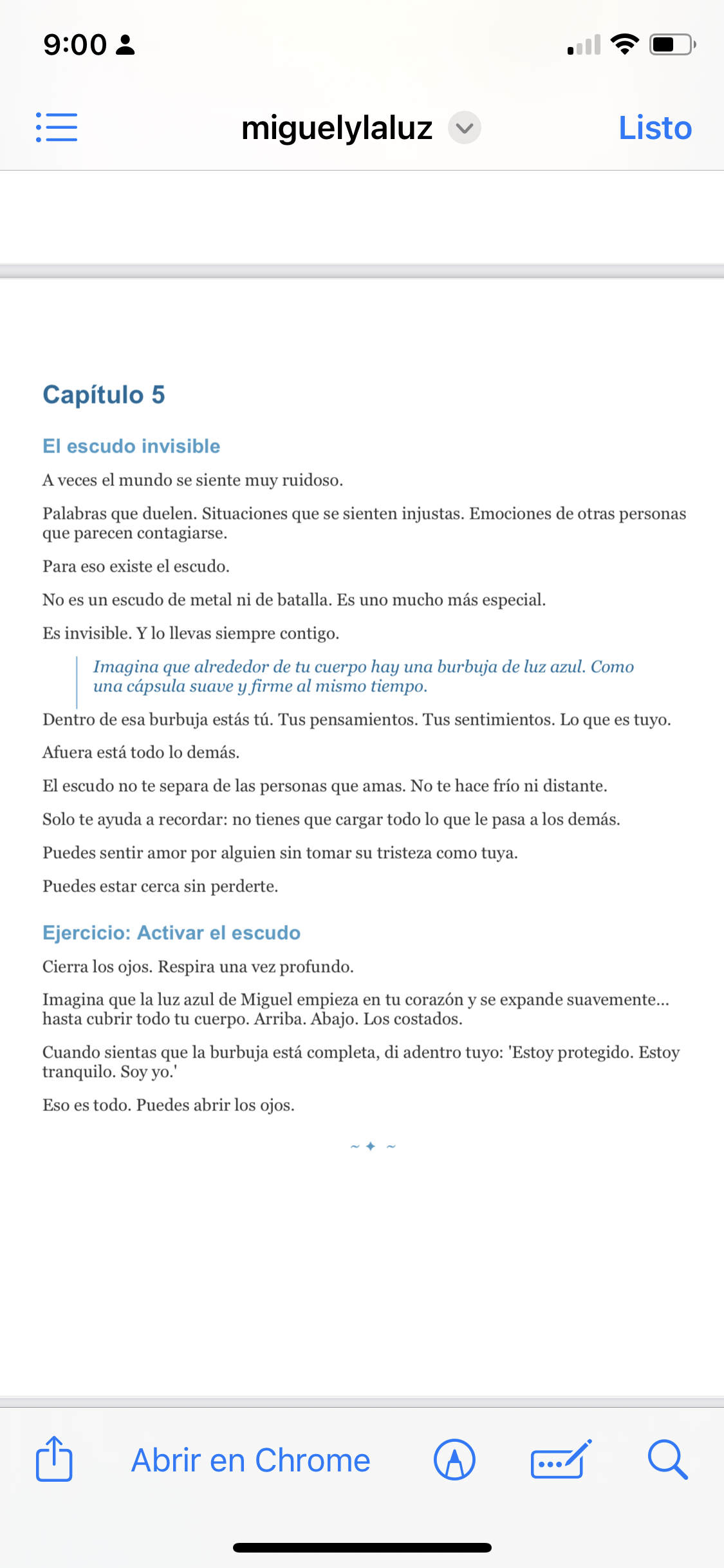 Miguel y la Luz Azul: Un cuento para volver a casa dentro de ti - Imagen 2