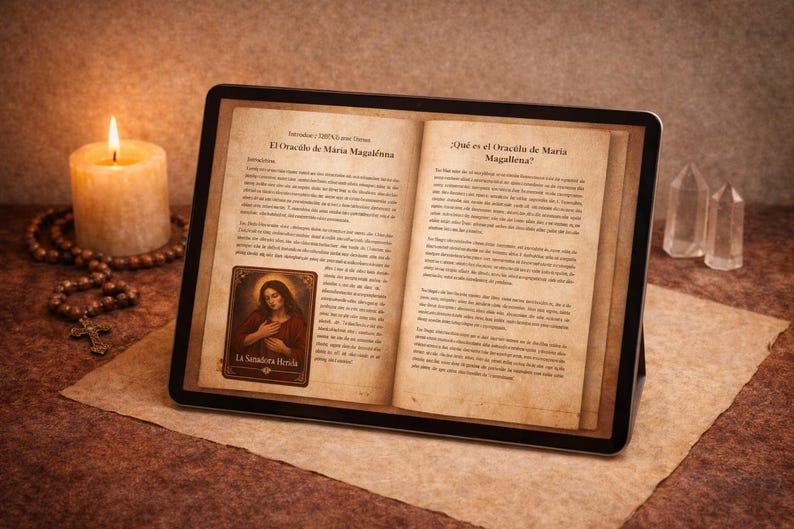 Oraculo de Maria Magdalena Kit Imprimible Completo, Libro Guia 33 Cartas, Descarga Digital en PDF - Imagen 3