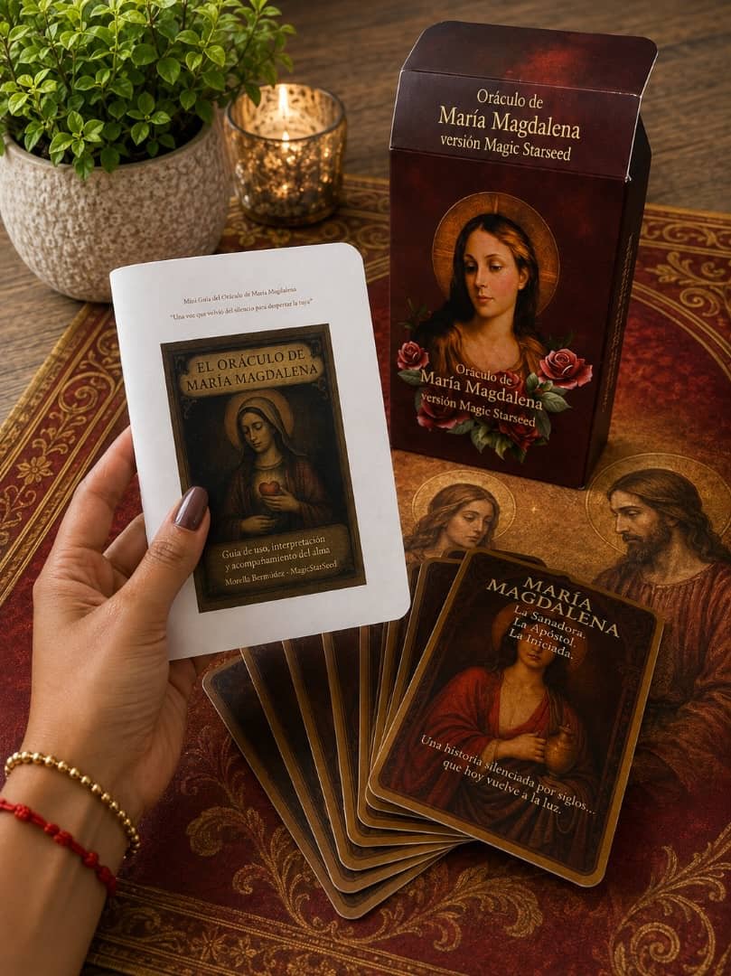 Oráculo físico de María Magdalena + guía impresa