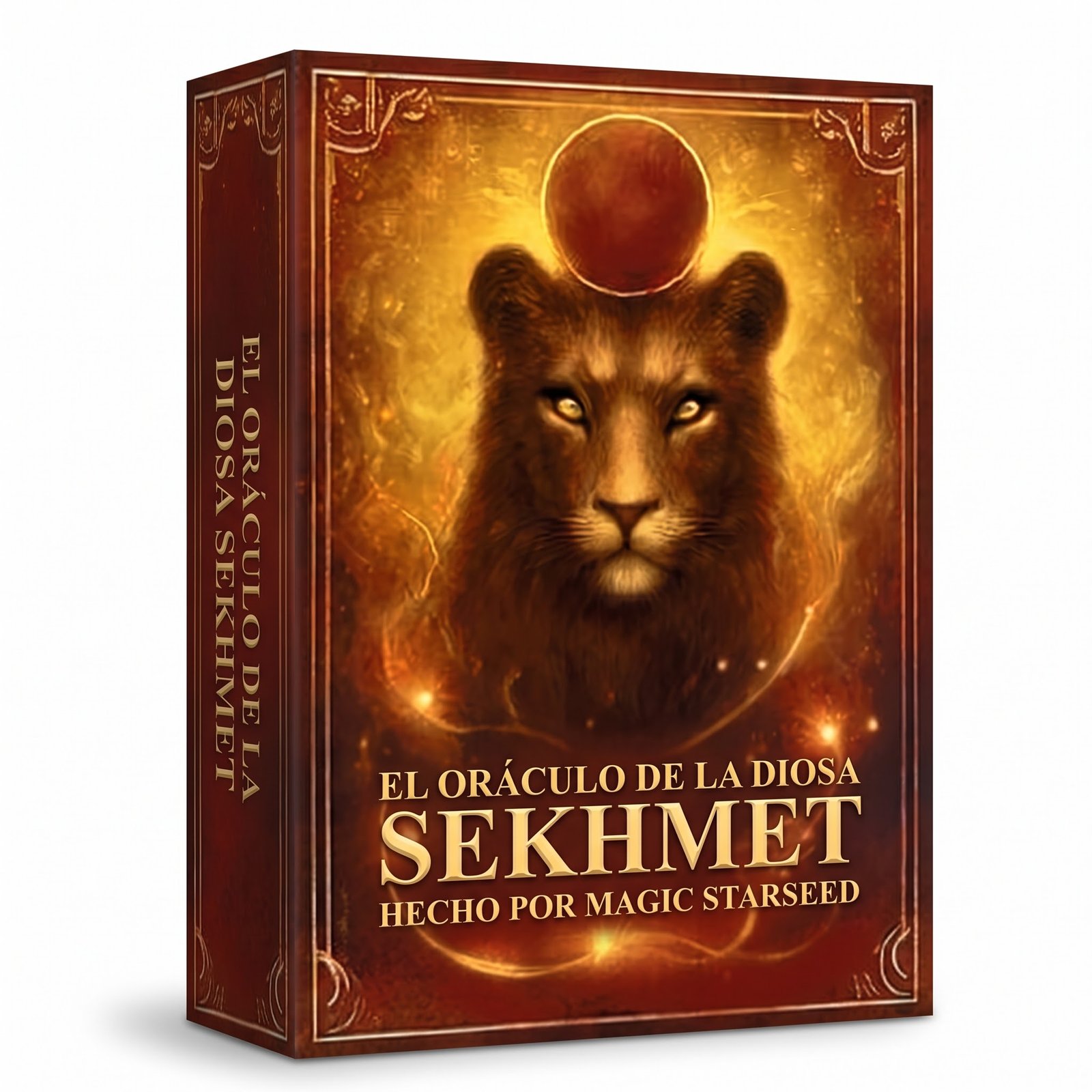 Oráculo Diosa Sekhmet: Fuego Guardián (29 Cartas)
