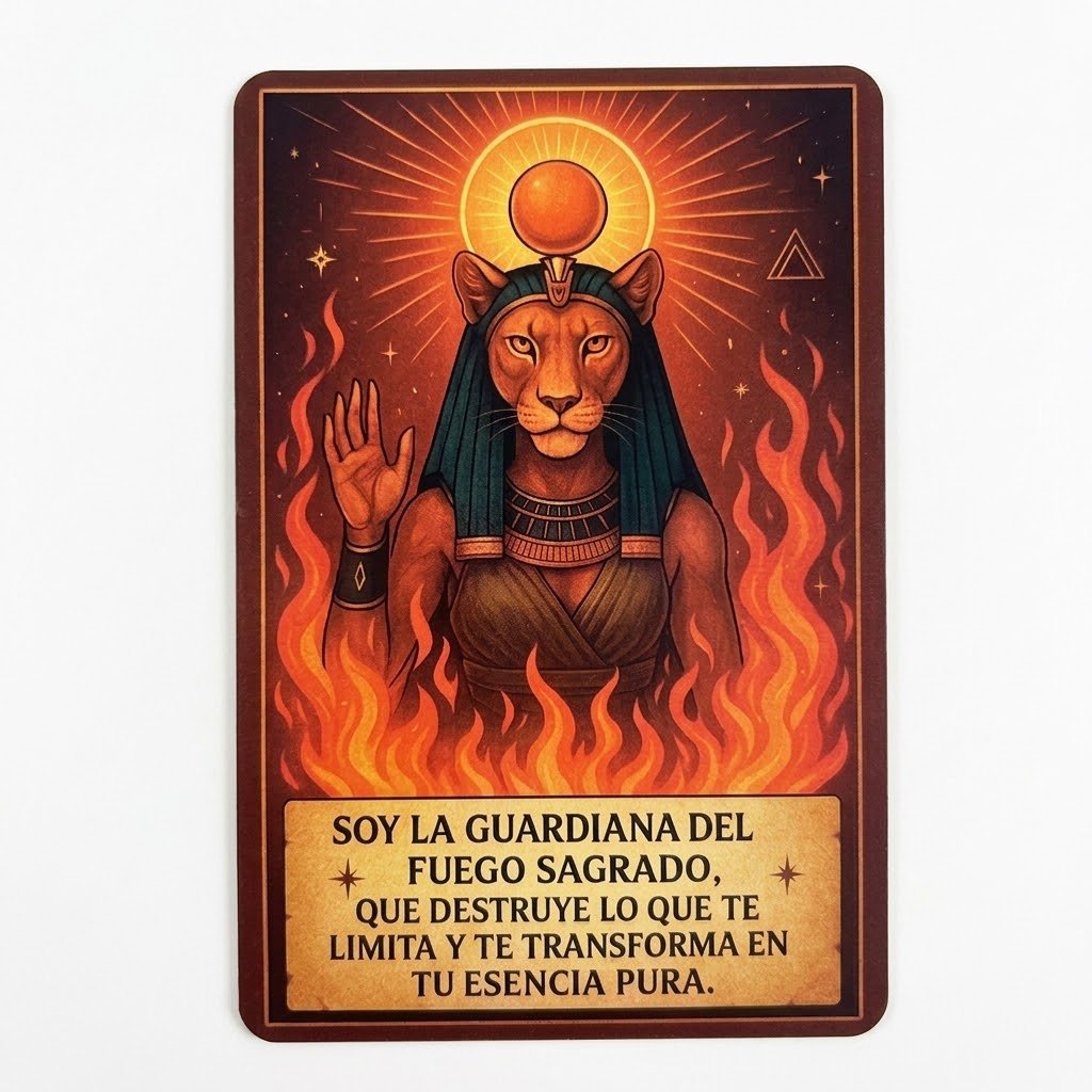 Oráculo Diosa Sekhmet: Fuego Guardián (29 Cartas) - Imagen 2
